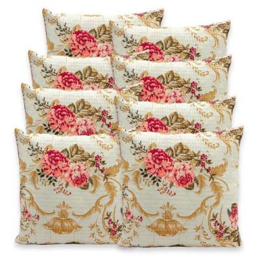 Imagem de Kit 8 Capas de Almofadas Favinho 40x40 C/ Zíper PIQUET Estampadas - Be