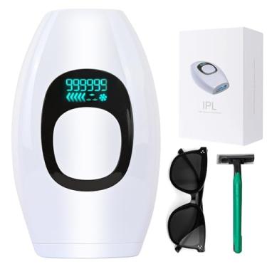 Imagem de IIDEA Remoção de pelos IPL, depilação a laser em casa para mulheres e homens, 999.999 Flashes Dispositivo permanente de remoção de pelos nas pernas faciais e braços, linha do biquíni, branco