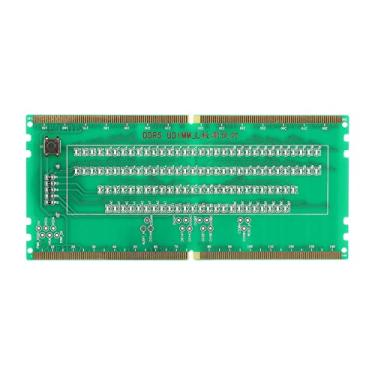 Imagem de Leapiture Cartão testador de memória RAM DDR5 Cartão de teste de memória de mesa com luzes LED portátil para PC placa-mãe Manutenção de memória RAM (verde)