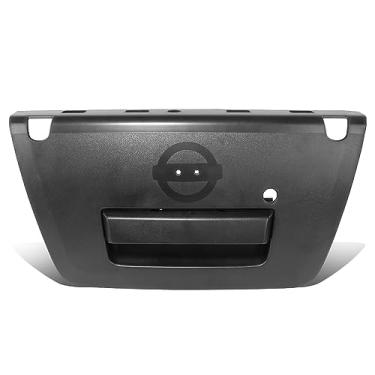 Imagem de DNA MOTORING Alça traseira externa compatível com Nissan Frontier 05-12, com buraco de fechadura, sem câmera, preto texturizado, OEM-THO-00172