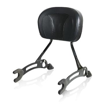 Imagem de SWESGI Sissy Bar para Indian Challenger Challenger Chieftain Indian Pursuit Springfield Roadmaster Vintage 2014-2023, almofada de encosto de passageiro de liberação rápida 43 cm (preto)