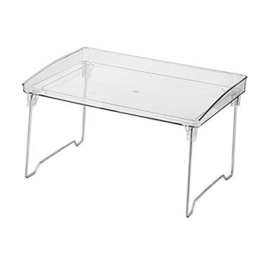 Imagem de Prateleira de Acrílico, Rack de Armazenamento de Mesa Transparente Empilhável Expositor de Mesa Expositor de Mesa Diferentes Cenas Disponíveis para Maquiagem Ferramentas de