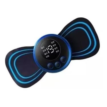 Imagem de Mini Massageador Pulso Elétrico EMS Portátil Recarregável Aparelho Alivia Dor Muscular Tensão Pescoço Coluna Lombar Pernas Braços Abdomen Massageador Para Relaxamento