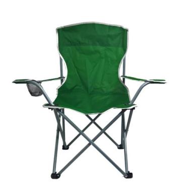 Imagem de Cadeira Para Camping Dobravel Reforçada Explorer 160kg Verde - BolaAzu