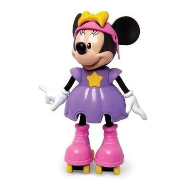 Imagem de Boneca Da Minnie Patinadora Fala Frases - Elka, Lilás, Disney