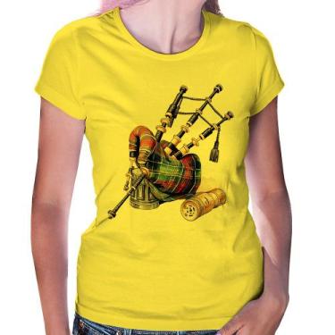 Imagem de Baby Look Gaita de Foles - Foca na Moda, Amarelo, M