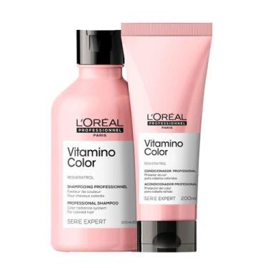 Imagem de Kit L'Oréal Professionnel Vitamino Color Shampoo 300ml + Condicionador