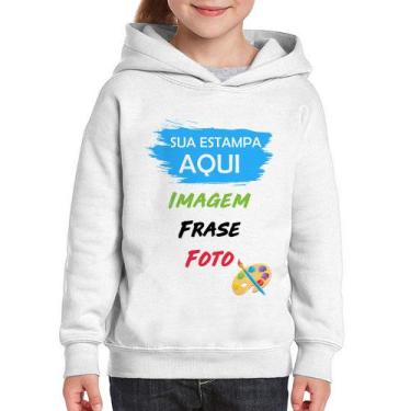 Imagem de Moletom Infantil Estampa Personalizada (Imagem, frase ou foto) - Foca 
