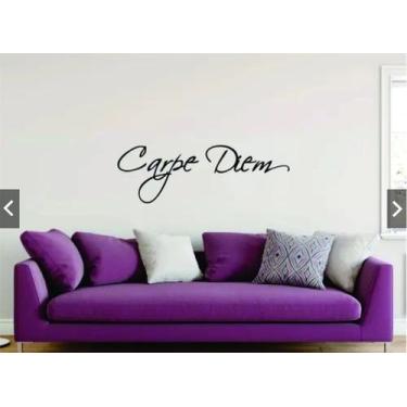 Imagem de Adesivo Decorativo De Parede Sala Quarto Frase Carpe Diem - K1 Store, 