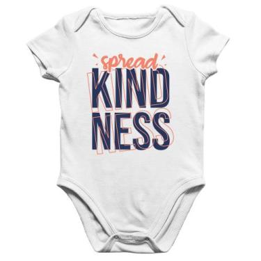 Imagem de Body Bebê Algodão Spread Kindness - Foca na Moda, Branco, G