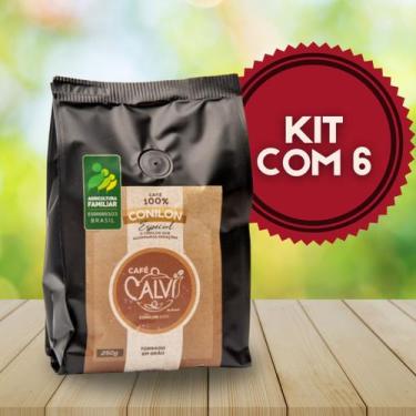Imagem de KIT 6  Café Calvi Torrado em Grão 500g - Cafe calvi