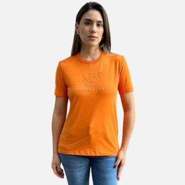 Imagem de Camiseta Comfort Feminina Alto Relevo CJ Colcci Jeans-Feminino