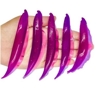 Imagem de Kit 5 Tuviras 11cm Roxo Dourado Cachara Pintado Tucunaré - Isca Br