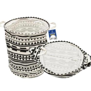 Imagem de Cesto Organizador Brinquedos Roupa Suja 60 Litros Dobrável - 123 útil