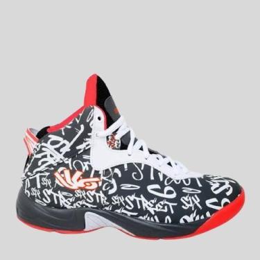 Imagem de Tênis Masculino Esportivo Volei Six Street Infinity, 42, Cinza, Laranj