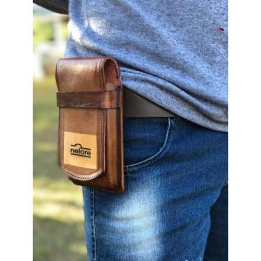 Imagem de Bainha para celular super reforçada - modelo em couro - Vestuário Onli