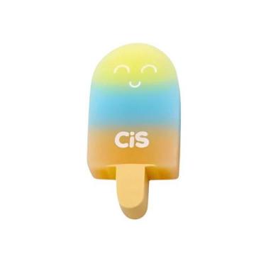 Imagem de Borracha Escolar Picolé Fofa e Divertida Cis Fantasia, AMARELO E AZUL