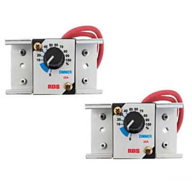 Imagem de Dimmer 25A 4000W Controlador 110/220V Variador Dimer Kit 2 Pçs - RDSC