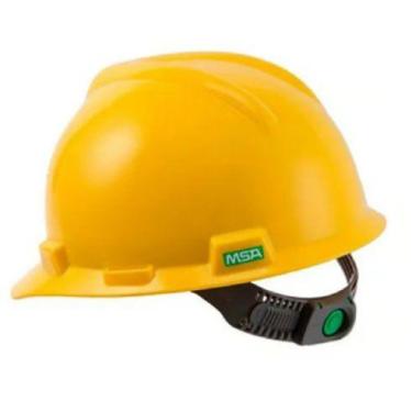 Imagem de Capacete De Segurança V-Gard Push Key Completo Amarelo CA 498 EPI - MS