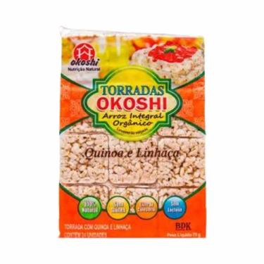 Imagem de Torrada de Arroz Integral com Quinoa e Linhaça Orgânica Okoshi 75g