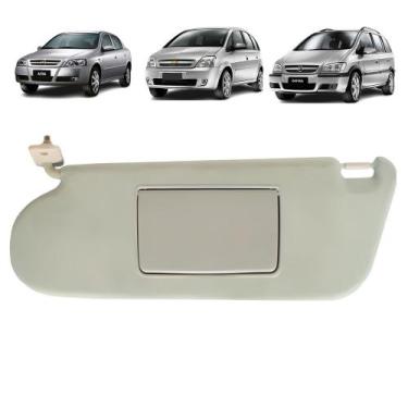 Imagem de Quebra Sol Cinza com Espelho Chevrolet Astra/meriva/zafira Lado Esquer