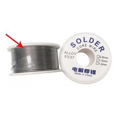 Imagem de Jogo 4 Fio De Solda Ferro Estanho Fluxo Isqueiro 1.0mm Prata - MERCADO