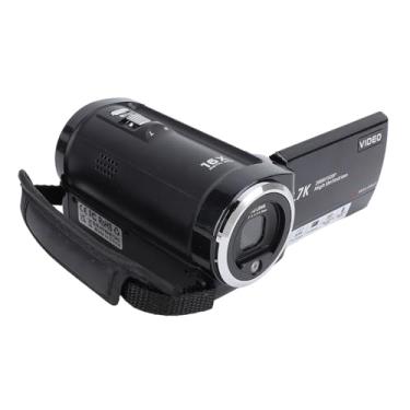 Imagem de Câmera de Vídeo Digital 50MP 2.7K, Filmadora Com Zoom 16X Com Tela Giratória, Expansão de 128 GB, Detecção de Rosto, HDR, Luz LED para Visão Noturna, Função de Webcam, 2