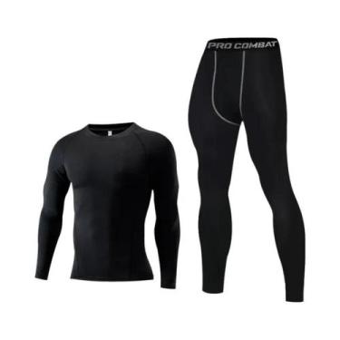 Imagem de Roupa Íntima Térmica Masculina para Inverno - Conjunto de Camiseta e L