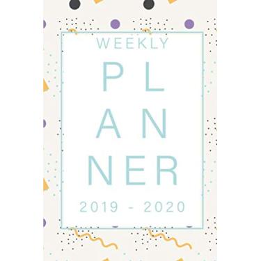 Imagem de Weekly Planner 2019-2020: Monthly Planner Schedule - 1 week at a glance - Calendar with Checklists and Notes Daily To Do’s Academic Organizer Small ... Cute Day Planer School Simple Modern Teacher