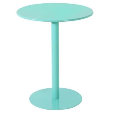 Imagem de Mesas de bar para bistrô, mesa de bar redonda e pub, mesa de coquetel circular em pé com topo de ferro, adequada para sala de estar, restaurante