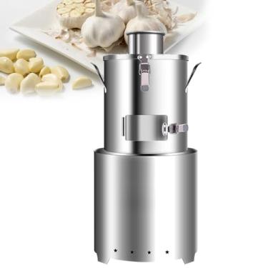 Imagem de 星姿 Removedor automático de pele de alho, descascador de alho poderoso, 30 Kg/H, 200 W, divisor de alho potente automático comercial, máquina elétrica de descascar alho inteiro, para churrasqueiras de