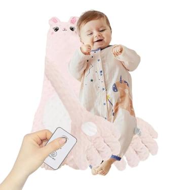 Imagem de Patter do bebê para dormir, travesseiro calmante do bebê | Brinquedo para dormir com travesseiro elétrico e abraço - Travesseiro elétrico de mão para bebê com brinquedo de tapinhas, brinquedo auxiliar