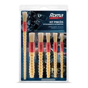 Imagem de Kit Pinceis Detalhamento Automotivo - Roma Premium