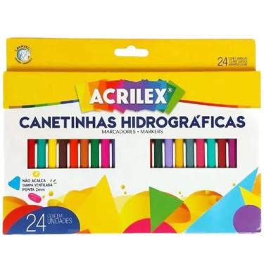 Imagem de Canetinha Hidrografica 24cores - ACRILEX