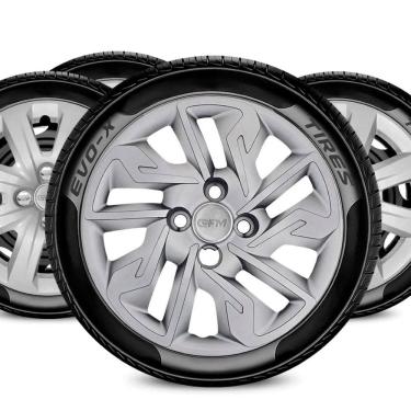 Imagem de Jogo Calota Aro 14 4x100 Design Argo Compatível Fiat