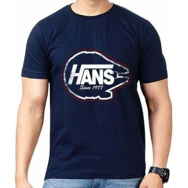 Imagem de Camiseta Star Wars Han Solo Filme - Vesttuario, G, Azul marinho