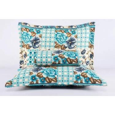 Imagem de Cobre Leito Casal Avulso Piquê Perugia em Algodão - Bazar Enxoval, Azu