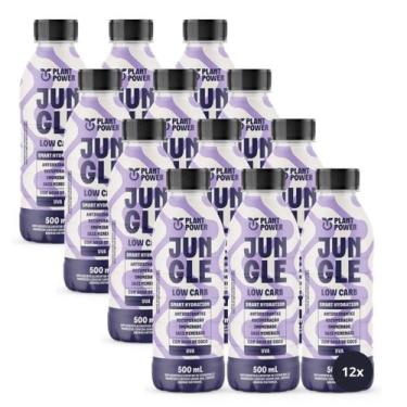 Imagem de 12x Isotônico Jungle Low Carb Plant Power Uva 500ml, Uva