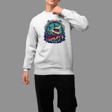 Imagem de Moletom Gola Careca Basico Masculino Casual Moda De Rua Tecido Macio H