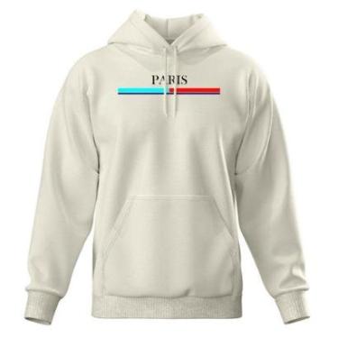 Imagem de Moletom Modelo Canguru Com Capuz Masculino e Feminino Paris Inverno-Masculino