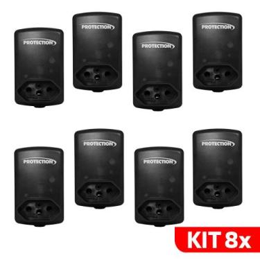 Imagem de Kit 8 Protetor Antiraio Quedas De Energia Para Aparelhos Eletrônicos P
