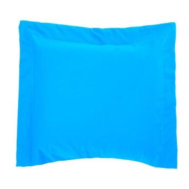Imagem de Porta Travesseiro 150 fios Bell Turquesa Vilela Enxovais 1 peça, Azul