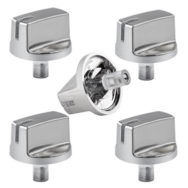 Imagem de Qiugralian AEZ73293801 AP5594929 Substituição do conjunto do botão de controle do fogão, substitui EBZ60710601 PS3639420 2025031, compatibilidade com o botão LG Range/Fogão a Gás Cooktop