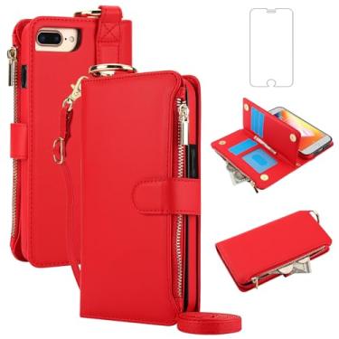 Imagem de Asuwish Capa de celular para iPhone 7/8/SE 2020/2022 carteira com zíper com protetor de tela e suporte de cartão capa para celular iPhone7 iPhone8 7s 8s i SE2020 SE2022 2/2nd/3/3ª geração SE2 SE3 7SE