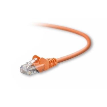 Imagem de Belkin Cabo de remendo moldado sem encaixe A3L791-25-ORG-S 7,6 m RJ45 CAT 5E (laranja)