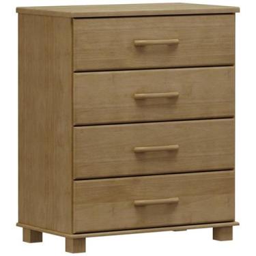 Imagem de Comoda 4 Gavetas Madeira Maciça 84 cm 2250 Freijo Milani Store, Freijo