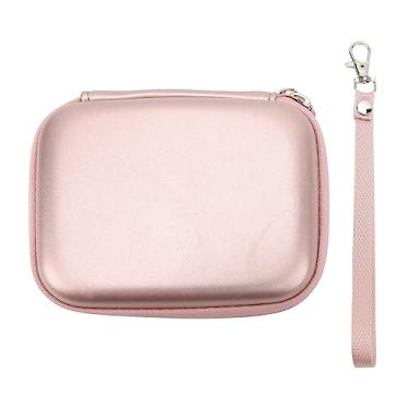 Imagem de Bolsa protetora para câmera, suporte protetor para viagem para impressora fotográfica, estojo rígido para câmera digital com alça para viagens e acampamento (Blush Dourado)