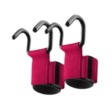 Imagem de Colaxi Fitness Levating Hancht Haillefting Grip Exercício Sem escorregamento para homens Mulheres preenchimento de pulso para levantamento de powerlifting de, Vermelho