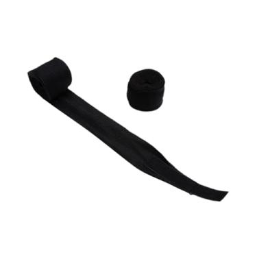 Imagem de menolana 2 peças de boxe embrulham as mangas de boxe protetor de algodão Sparring luvas interna Suporte de pulso para Taekwondo Fitness, 5m Preto