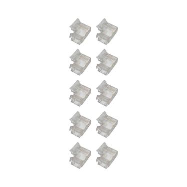 Imagem de Kit 10 Emendas Conector Astraled em L para Fita de Led 8mm
